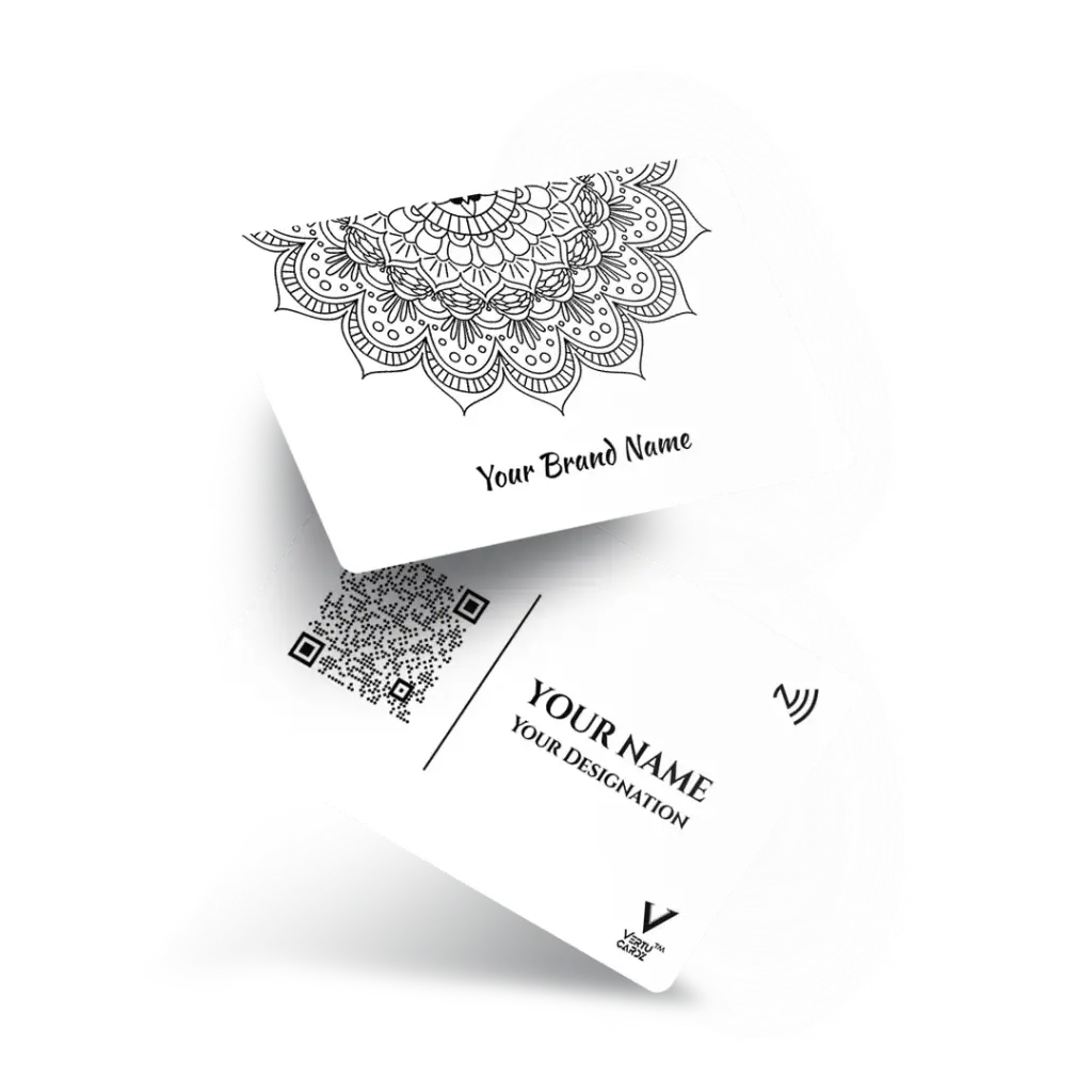 Mandala Art NFC Business Card Design 1