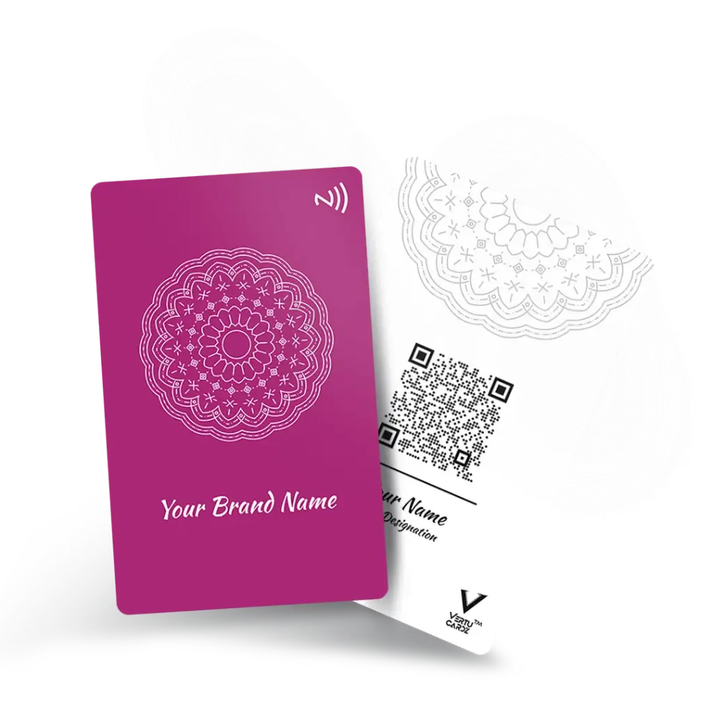 Mandala Art NFC Business Card Design 3