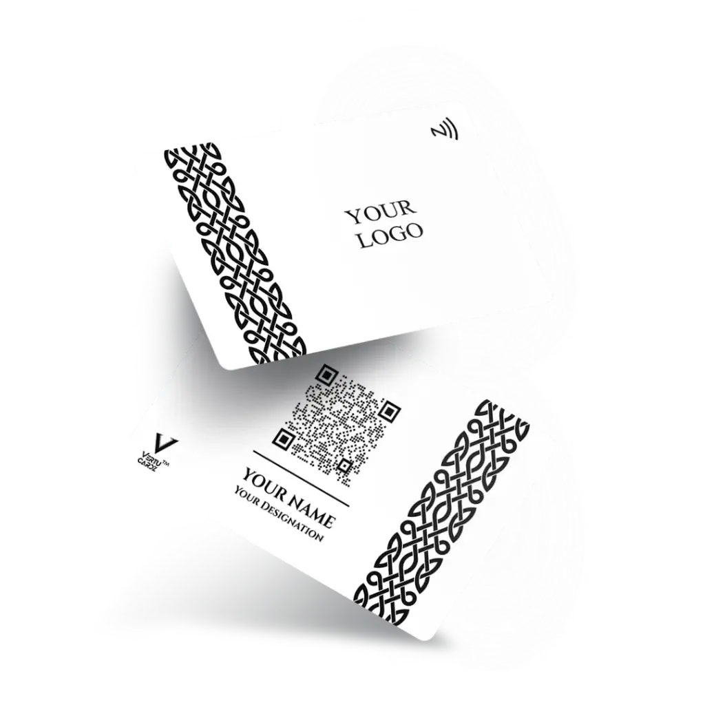 Geometric NFC Business Card Design 1