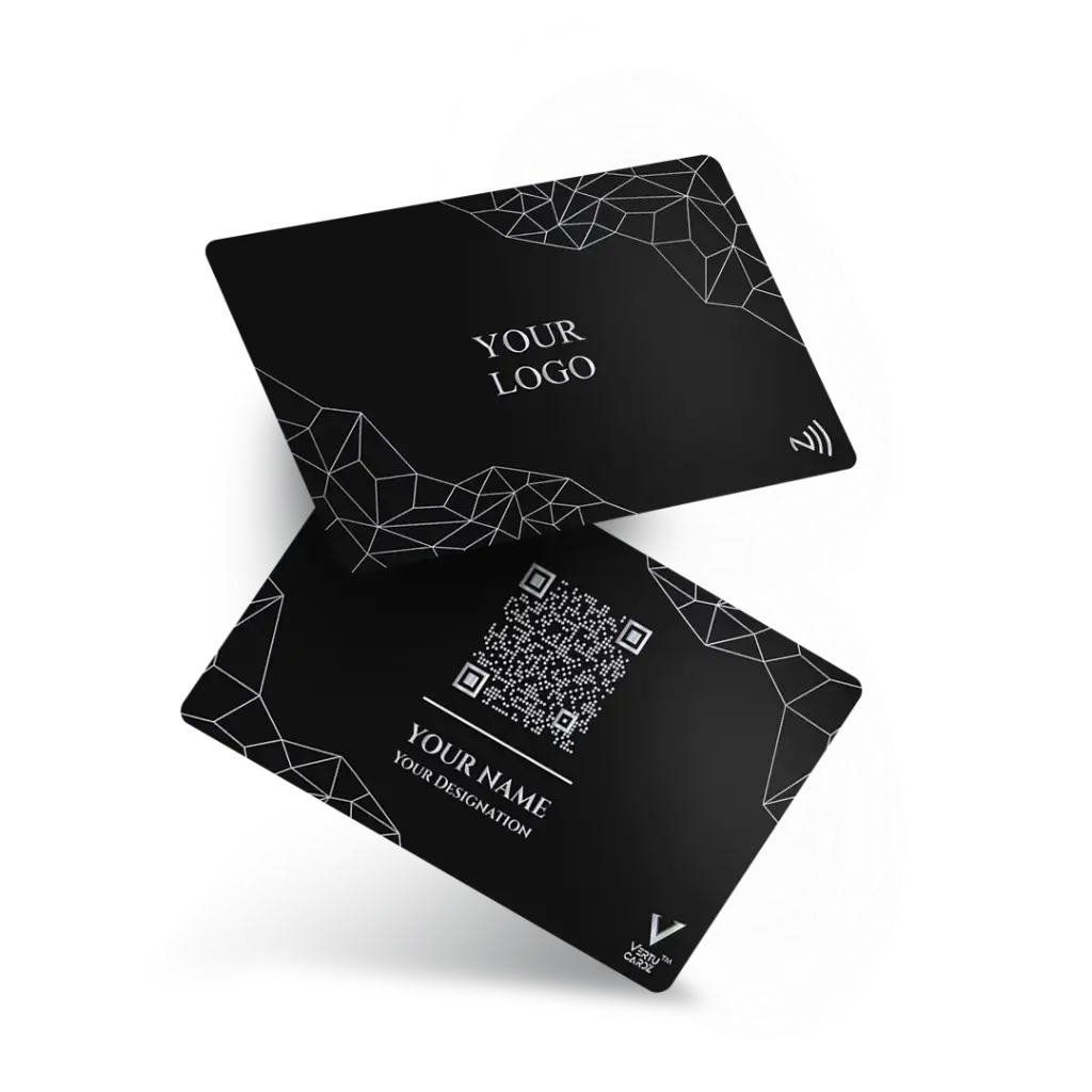 Geometric NFC Business Card Design 2