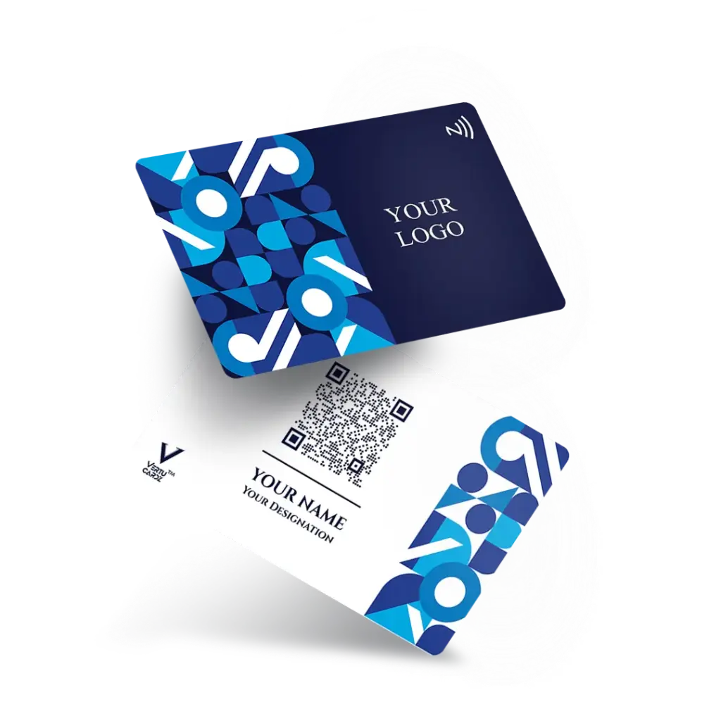 Geometric NFC Business Card Design 3