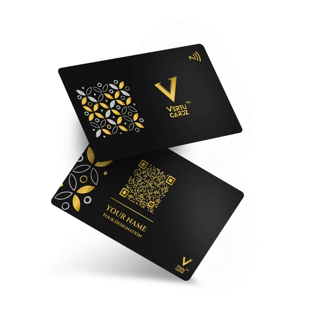 Floral NFC Business Card Design 2