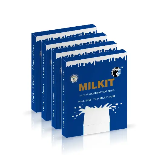 MILKIT - Milk Adulteration Testing Kit Pack of 4 
