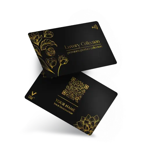 Floral NFC Business Card Design 1