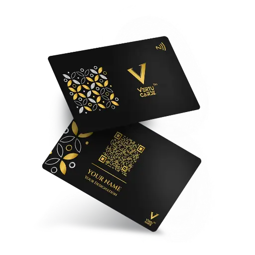 Floral NFC Business Card Design 2