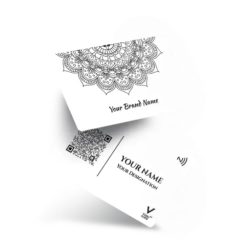 Mandala Art NFC Business Card Design 1