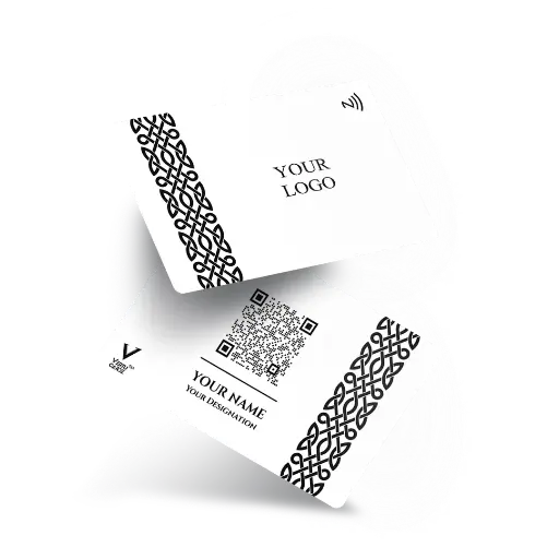 Geometric NFC Business Card Design 1