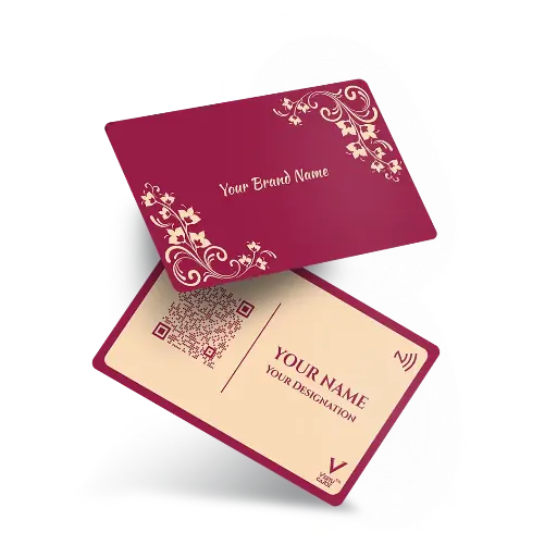 Floral NFC Business Card Design 7