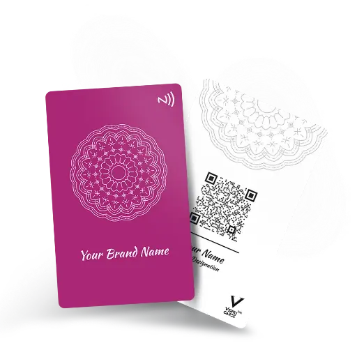 Mandala Art NFC Business Card Design 3