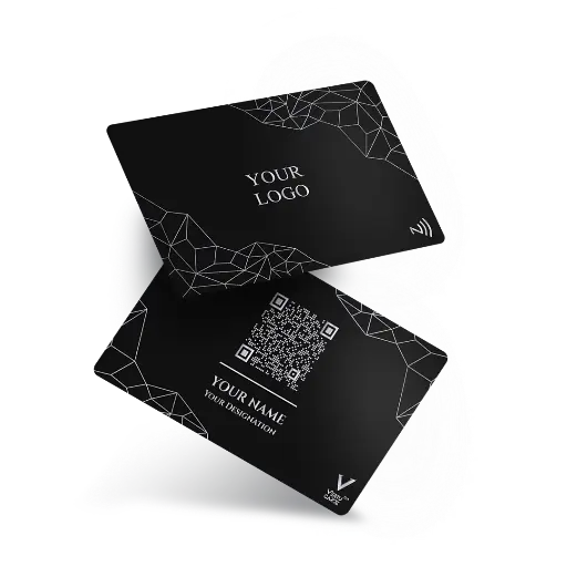 Geometric NFC Business Card Design 2
